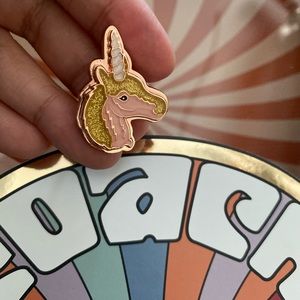 Unicorn Statement Ring COACH Collab Pink Glitter Jewelry Huge Kawaii Sephora New